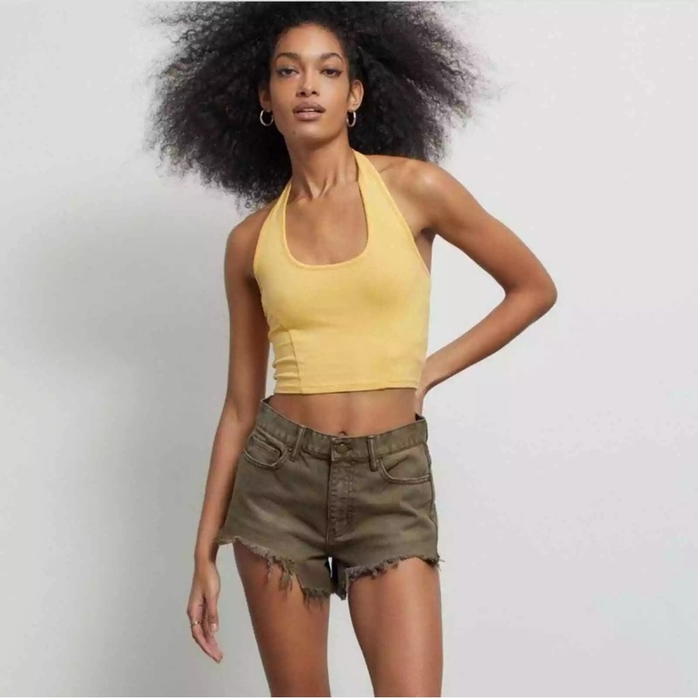Urban Outfitters BDG Cheeky Denim Short in Moss